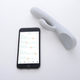 The vibe and app, which tracks orgasms to give the user as much information as possible. (Image: Lioness)